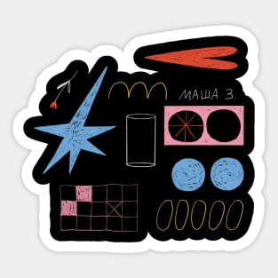 bits and pieces Sticker